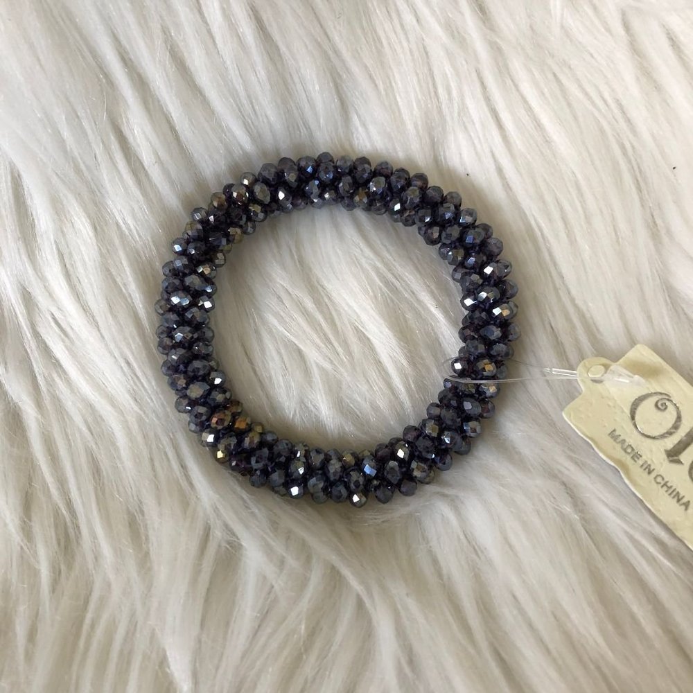 ole crystal beads stretch cluster bracelet
